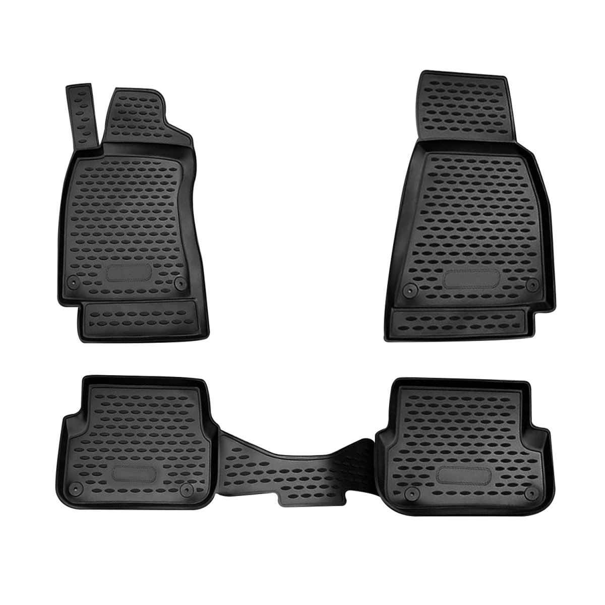 Audi A6 Floor Mats - Omac - Rubber TPE - Black - '08-'11
